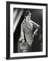 Suede Jacket and Gloves-null-Framed Photographic Print