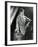 Suede Jacket and Gloves-null-Framed Photographic Print