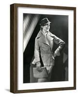 Suede Jacket and Gloves-null-Framed Photographic Print