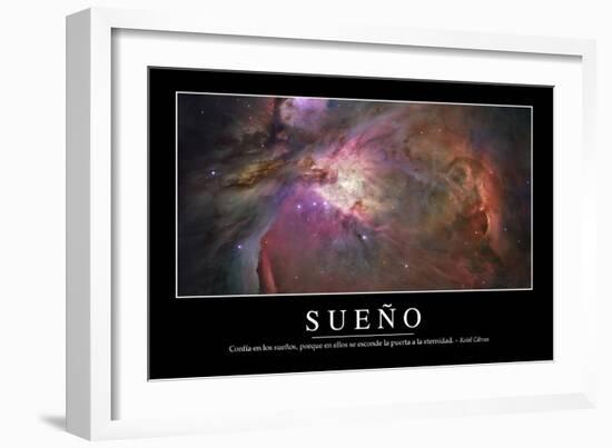 Sueño. Cita Inspiradora Y Póster Motivacional-null-Framed Photographic Print