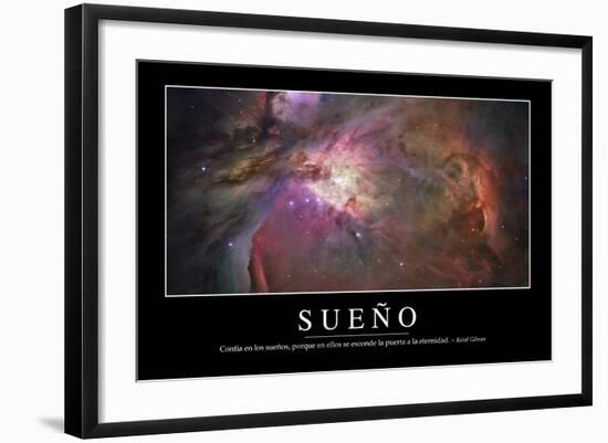 Sueño. Cita Inspiradora Y Póster Motivacional-null-Framed Photographic Print