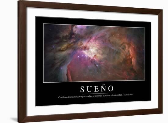 Sueño. Cita Inspiradora Y Póster Motivacional-null-Framed Photographic Print