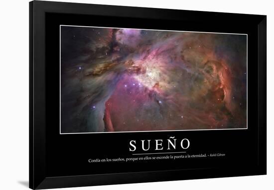 Sueño. Cita Inspiradora Y Póster Motivacional-null-Framed Photographic Print