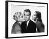 Sueurs Froides VERTIGO by AlfredHitchcock with James Stewart and Kim Novak, 1958 (b/w photo)-null-Framed Photo