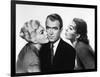 Sueurs Froides VERTIGO by AlfredHitchcock with James Stewart and Kim Novak, 1958 (b/w photo)-null-Framed Photo