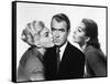 Sueurs Froides VERTIGO by AlfredHitchcock with James Stewart and Kim Novak, 1958 (b/w photo)-null-Framed Stretched Canvas