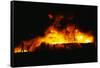 Suez Burning from Air Attacks-null-Framed Stretched Canvas