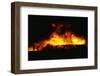 Suez Burning from Air Attacks-null-Framed Photographic Print