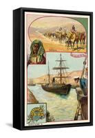Suez Canal and Sahara Desert, Egypt-null-Framed Stretched Canvas