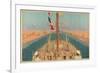 Suez Canal, from the Series 'The Empire's Highway to India', 1928-Charles Pears-Framed Giclee Print