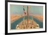 Suez Canal, from the Series 'The Empire's Highway to India', 1928-Charles Pears-Framed Giclee Print
