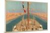Suez Canal, from the Series 'The Empire's Highway to India', 1928-Charles Pears-Mounted Giclee Print
