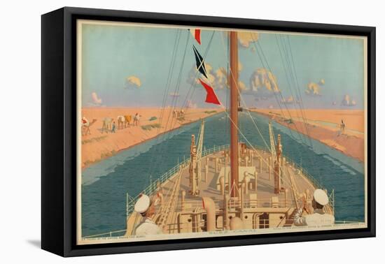 Suez Canal, from the Series 'The Empire's Highway to India', 1928-Charles Pears-Framed Stretched Canvas