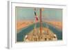 Suez Canal, from the Series 'The Empire's Highway to India', 1928-Charles Pears-Framed Giclee Print