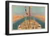 Suez Canal, from the Series 'The Empire's Highway to India', 1928-Charles Pears-Framed Giclee Print