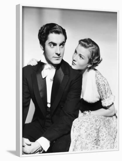 Suez, from Left: Tyrone Power, Annabella, 1938-null-Framed Photo