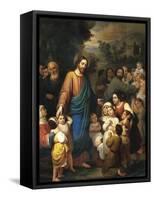 Suffer Little Children to Come Unto Me, 1854-Juan Urruchi-Framed Stretched Canvas