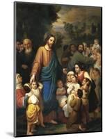 Suffer Little Children to Come Unto Me, 1854-Juan Urruchi-Mounted Giclee Print