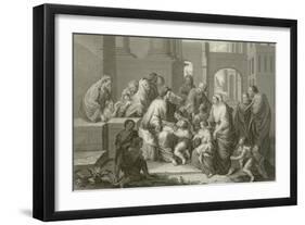 Suffer Little Children to Come Unto Me-Jean-Baptiste Jouvenet-Framed Giclee Print