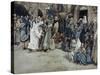 Suffer the Little Children Come Unto Me-James Tissot-Stretched Canvas