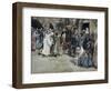 Suffer the Little Children Come Unto Me-James Tissot-Framed Giclee Print