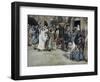 Suffer the Little Children Come Unto Me-James Tissot-Framed Giclee Print