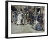 Suffer the Little Children Come Unto Me-James Tissot-Framed Giclee Print