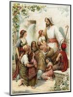 Suffer the Little Children to Come to Me-Ambrose Dudley-Mounted Giclee Print