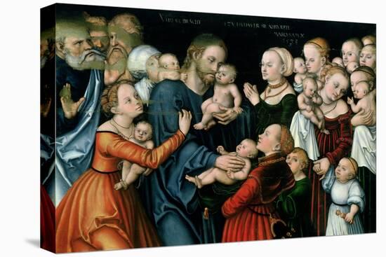 Suffer the Little Children to Come Unto Me, 1538-Lucas Cranach the Elder-Stretched Canvas