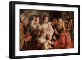 Suffer the Little Children to Come Unto Me, 1615-16-Jacob Jordaens-Framed Giclee Print