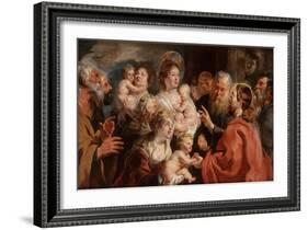 Suffer the Little Children to Come Unto Me, 1615-16-Jacob Jordaens-Framed Giclee Print