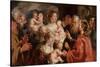 Suffer the Little Children to Come Unto Me, 1615-16-Jacob Jordaens-Stretched Canvas