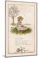 Sufferers from Arachnophobia Will Sympathise with Little Miss Muffet-Kate Greenaway-Mounted Art Print