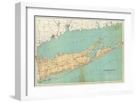 Suffolk County, New York, c.1895-Joseph Rudolf Bien-Framed Art Print