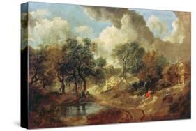 Suffolk Landscape, 1748-Thomas Gainsborough-Stretched Canvas