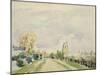 Suffolk Landscape, a Wide Road with a Small House, a Church and Trees-Thomas Churchyard-Mounted Giclee Print