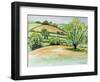 Suffolk Landscape, View from Dalham Church, 2011-Joan Thewsey-Framed Giclee Print