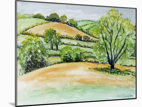 Suffolk Landscape, View from Dalham Church, 2011-Joan Thewsey-Mounted Giclee Print