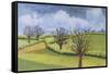 Suffolk Spring Sky-Joan Thewsey-Framed Stretched Canvas