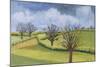 Suffolk Spring Sky-Joan Thewsey-Mounted Giclee Print