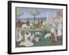 Suffrage des Saints du Livre d'Heures d'Etienne Chevalier : Sainte Marguerite et Olibrius dit-Jean Fouquet-Framed Giclee Print