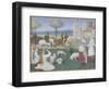 Suffrage des Saints du Livre d'Heures d'Etienne Chevalier : Sainte Marguerite et Olibrius dit-Jean Fouquet-Framed Giclee Print