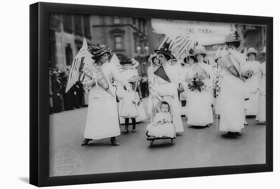 Suffrage Parade (New York City, 1912) Art Poster Print-null-Framed Poster