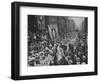 Suffragette Demonstration with Women Carrying Wands Tipped with Silver Broad-Arrows and Banner-null-Framed Photographic Print