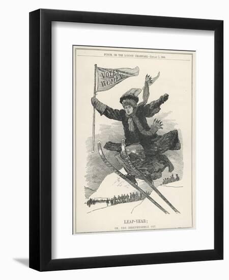 Suffragette Leaps into the Future-null-Framed Photographic Print