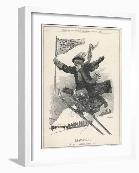 Suffragette Leaps into the Future-null-Framed Photographic Print