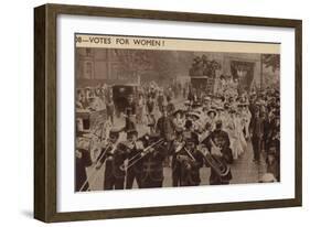 Suffragette March, 1908-null-Framed Photographic Print