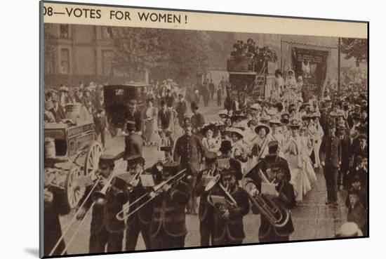 Suffragette March, 1908-null-Mounted Photographic Print