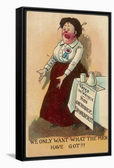 Suffragette Mocked-null-Framed Stretched Canvas