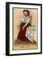 Suffragette Mocked-null-Framed Art Print